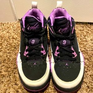Purple Jordan Air Sneakers